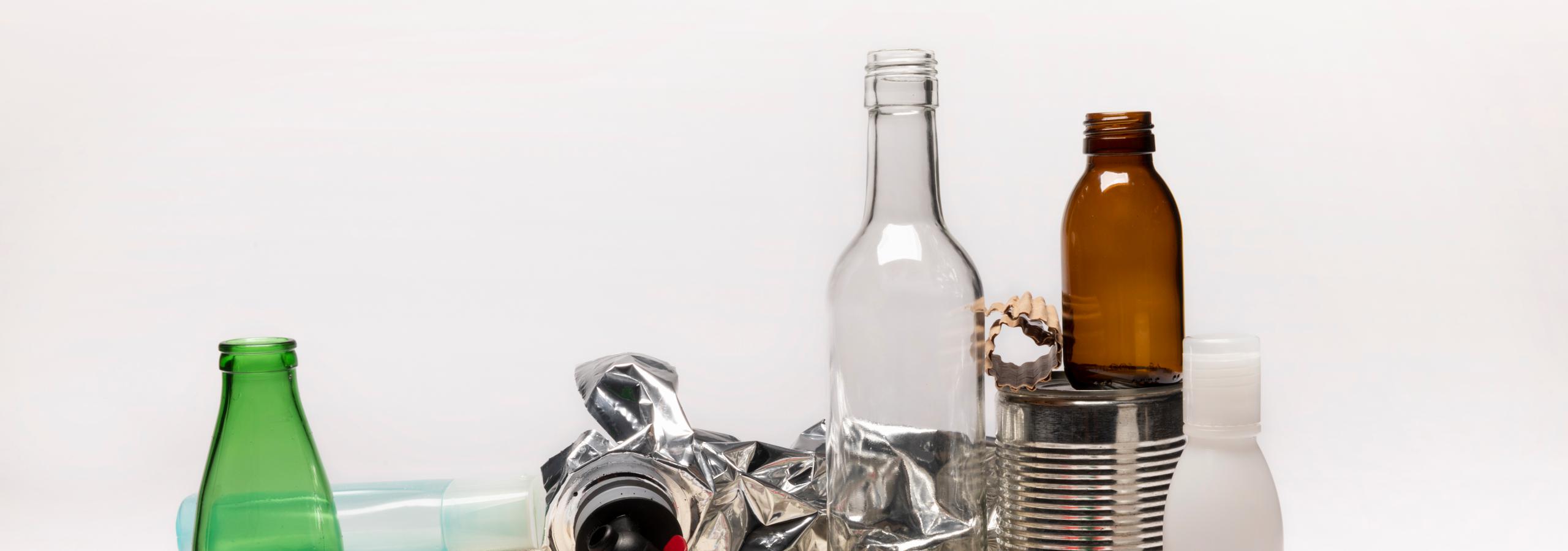 förpackningar i olika material